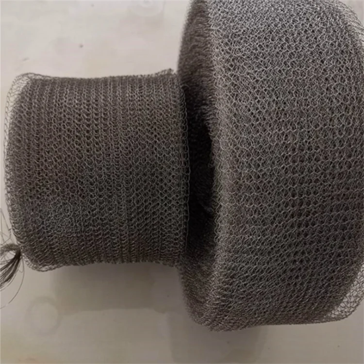 Offer 2205 316 316L 304 304L stainless steel crochet weaving ginning multi strand filter knitted wire mesh