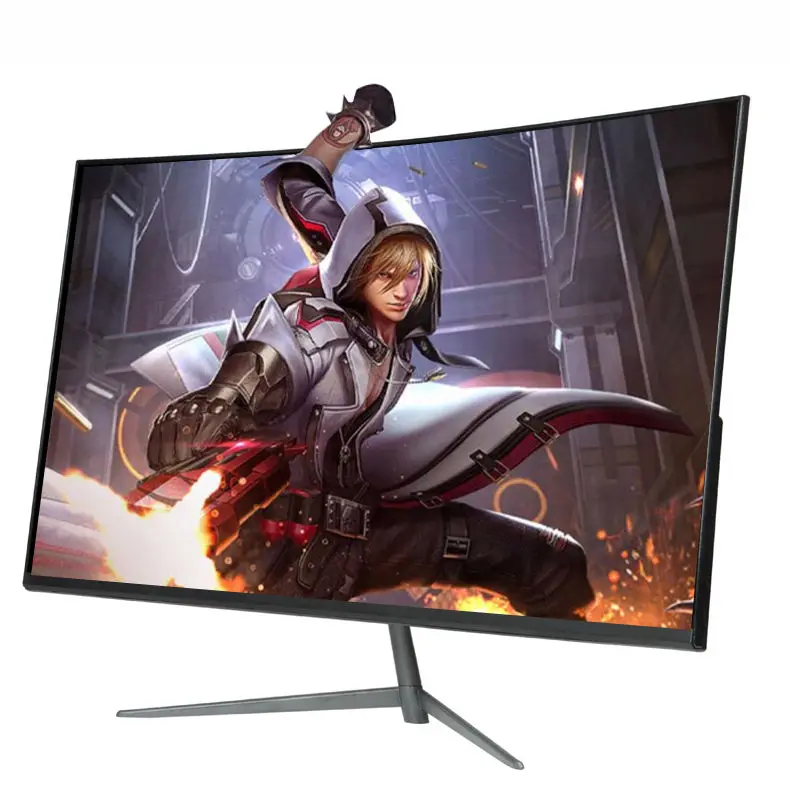 High Value 24inch 1800r Curved Frameless Computer Monitor 144hz Led Screen 16:9 Gaming Monitors