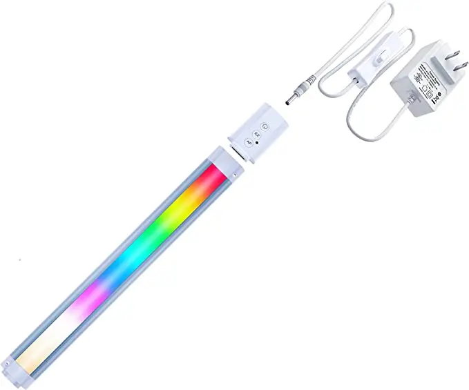 Google home plug in ambience RBG dimmable smart strip lights under desk cupboard cabinets kitchen shelf Led light bar