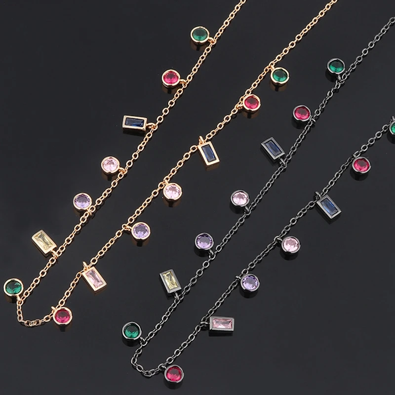 
Seven.A SAN0034 Sell like hot cakes quick delivery match color glass colored necklace jewelry for women 
