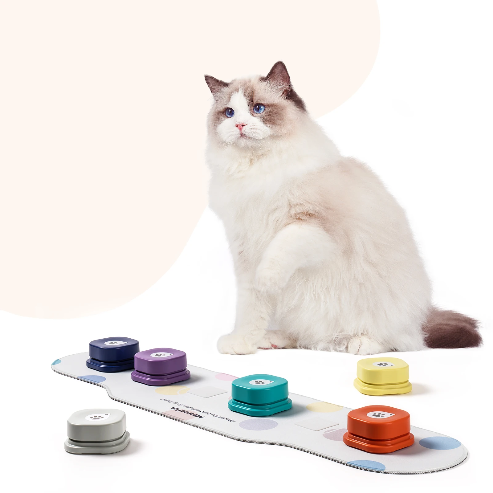 MewooFun Custom Wholesale Cat Dog Buttons Talk Recordable Answer Buzzers for Dog Talking Buttons