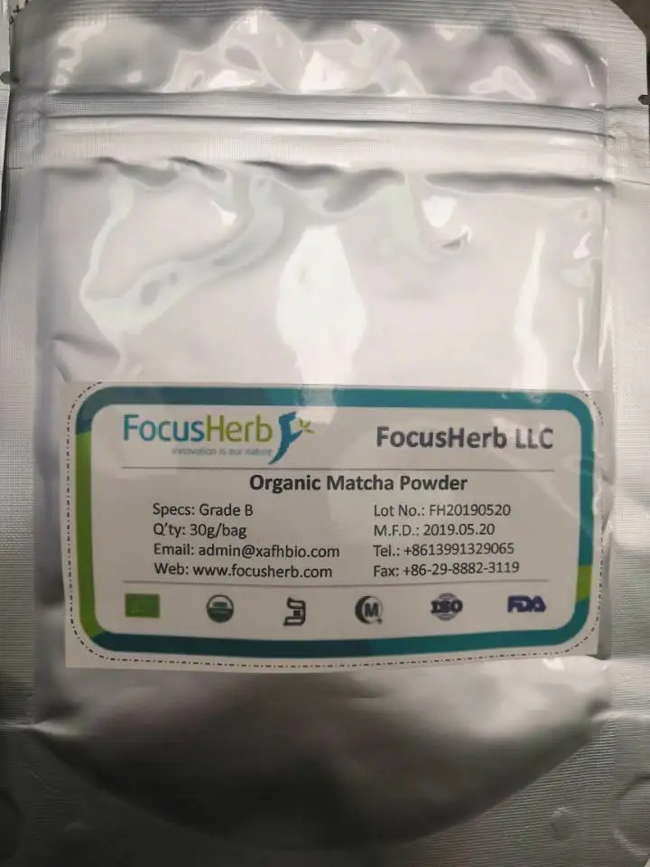 Экологически чистый порошок зеленого чая маття FocusHerb NOP &