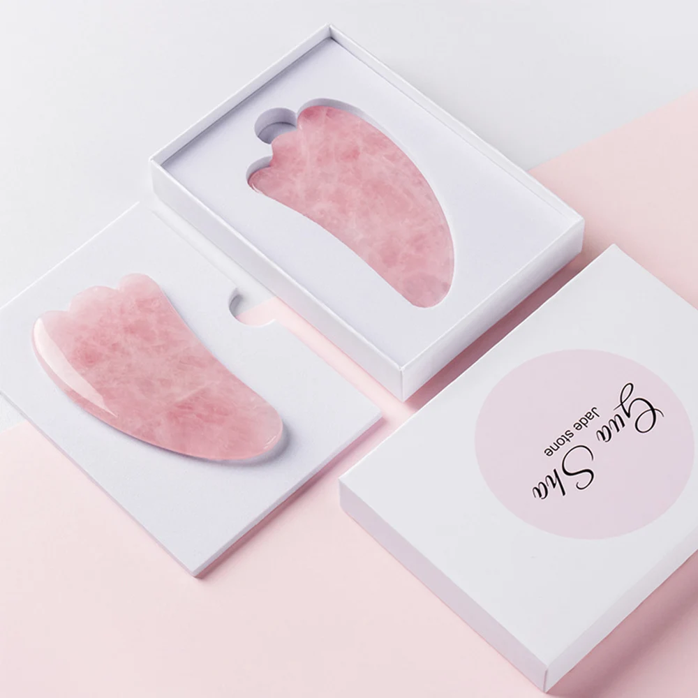 Factory Wholesale Natural Stone Rose Quartz Gua Sha Massage Tool Gua Sha Scraping Massage