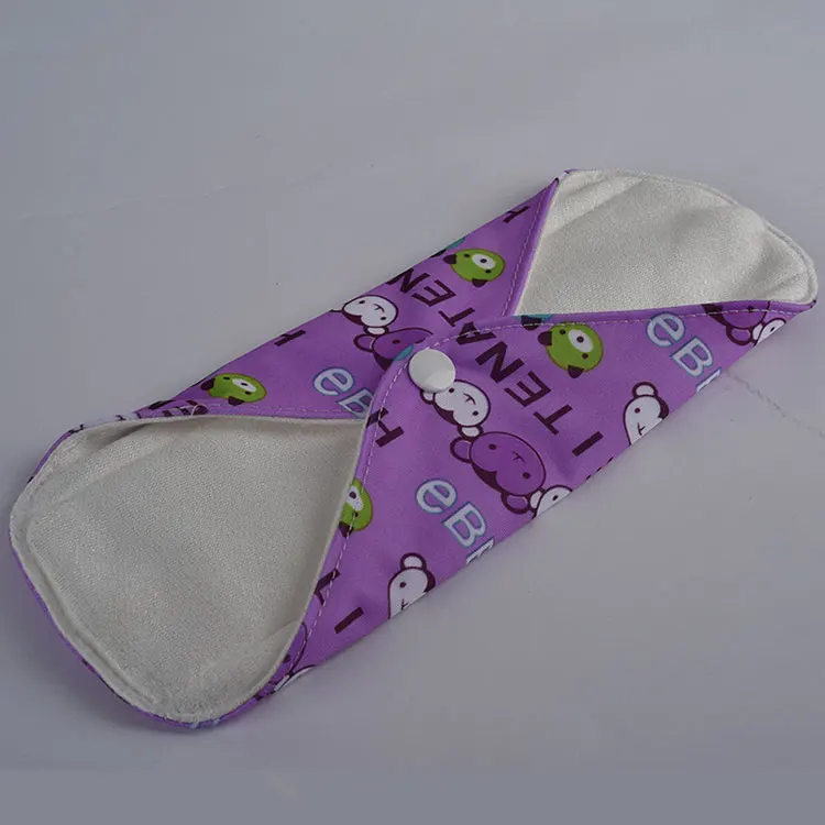 
Reusable menstrual cloth sanitary napkin 100% organic bamboo soft and healthy for mom use 