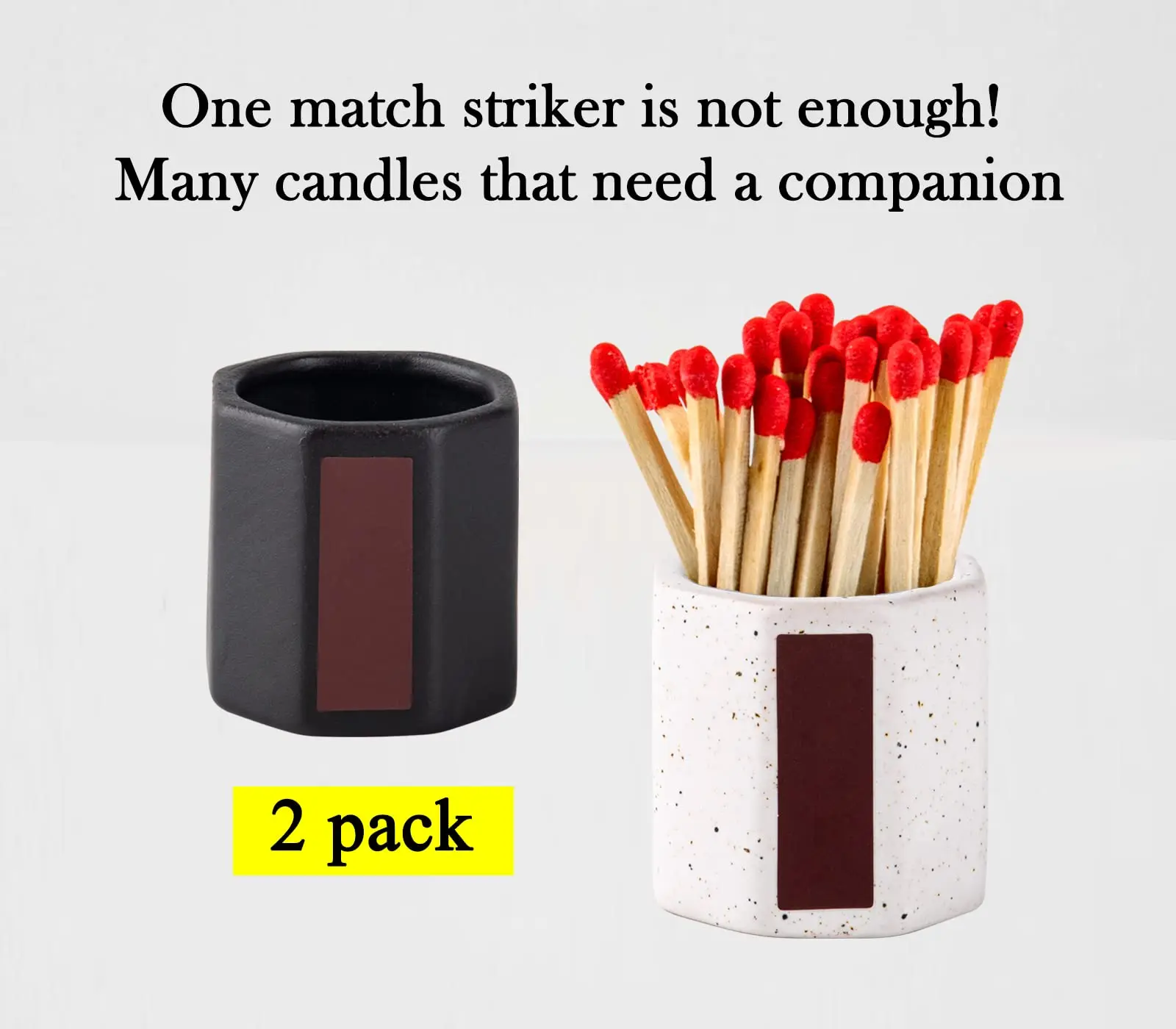 New Design Ceramic Match Striker Decorative Match Holder Strikers for Decor