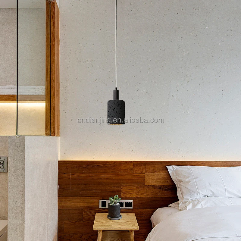 Tpstar Lighting black cement modern lamp pendant light chandelier ceiling light