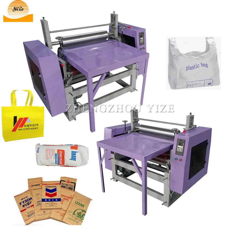 1-6 Color Offset Flour Woven Rice Bags Screen Printing Machine Sticker Logo Wrapping Paper Carry Bag Printer Machine