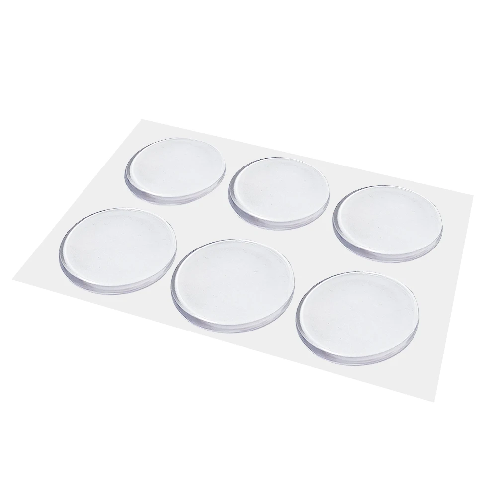 Door Stop with Strong Back Adhesive - Quiet and Shock Absorbent Silicone Wall Protectors from Door Knobs