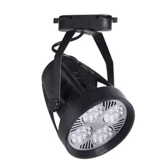 15W 20W 30w 40W 60w Commercial Led Track Light fixture High Lumen Ra80 COB Spot Light  Aluminium Casing 2 Wire No Flickering