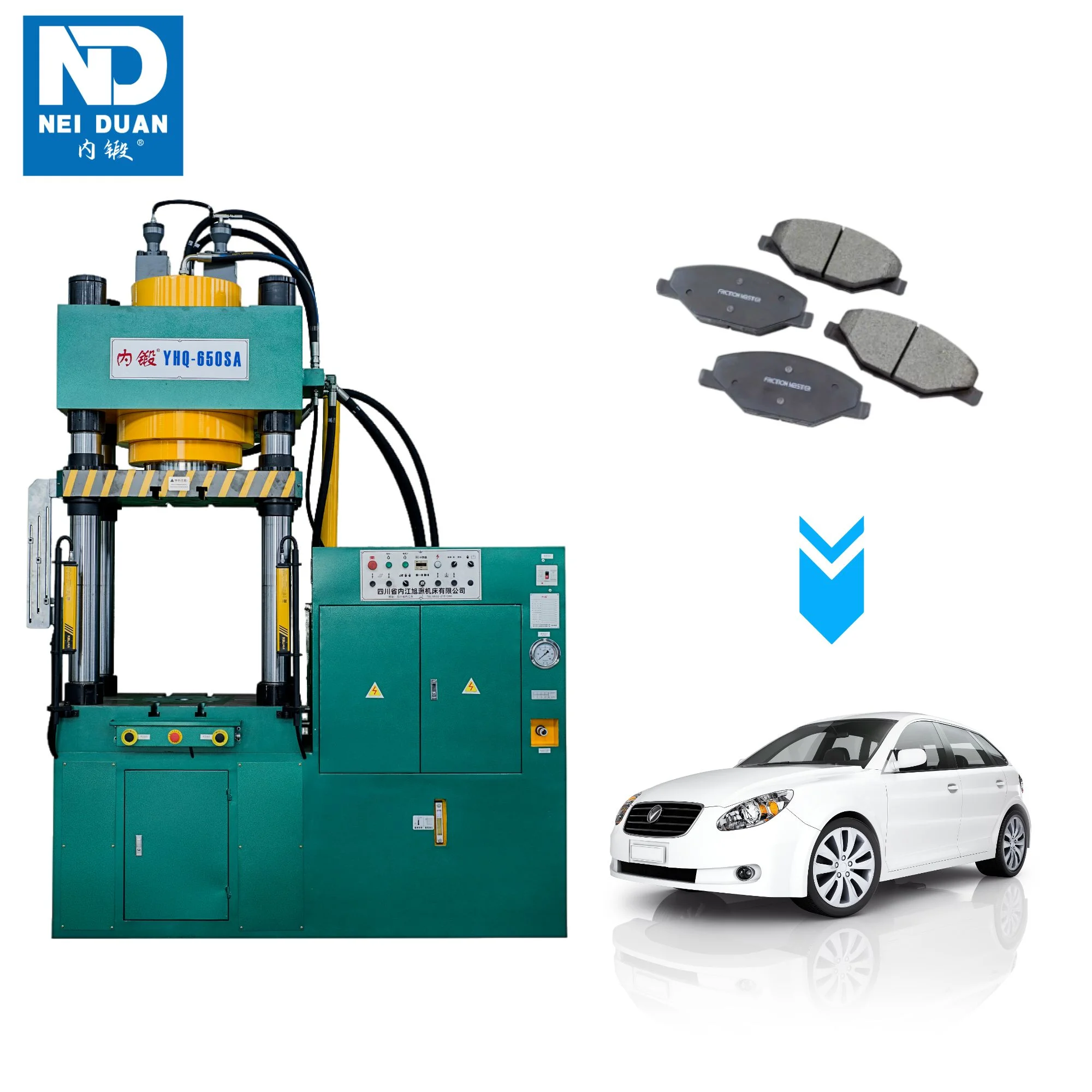 Car Brake Pad Making Machine Hydraulic Press Machine Production Line