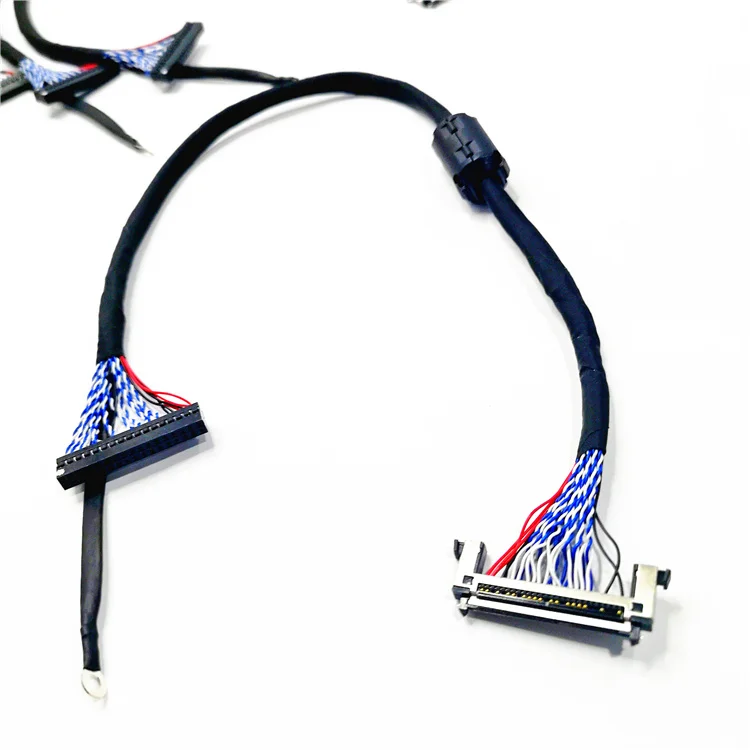 Teveik  30Pin 40 Pins JAE I-Pex Display Lvds Cable  lvds cable assembly
