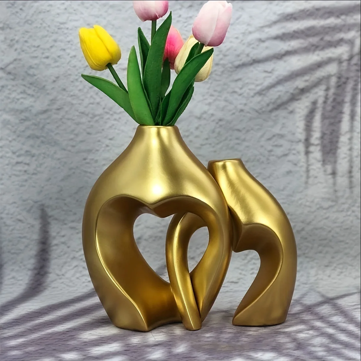 European Resin Vase Combination Ins Style Creative White Simple Senior Sense Home Decoration Wholesale Flower Ware