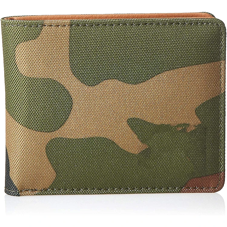 Wholesale Customized Fashionable for Men Gift Multiple card slots Camouflage Polyester Wallet