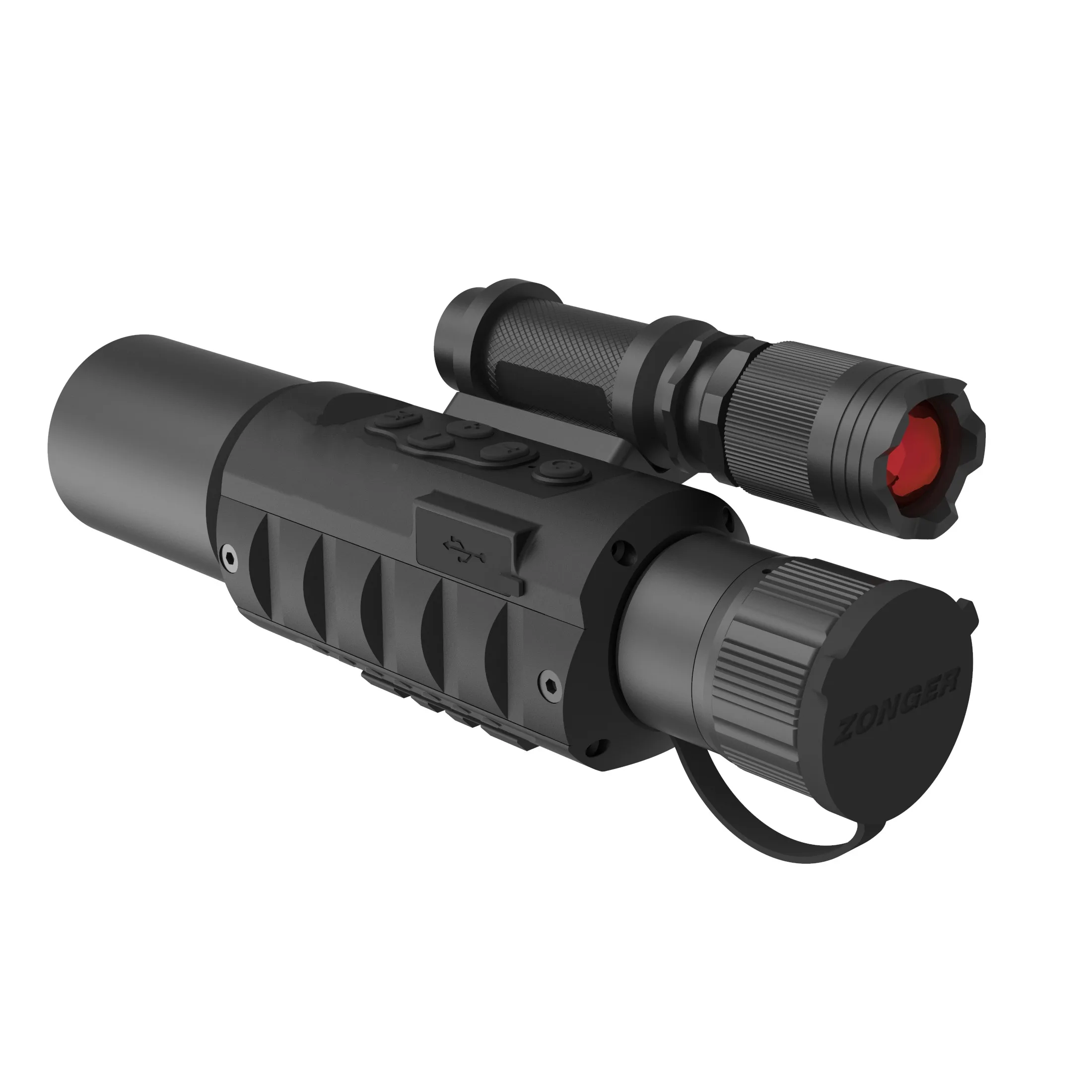 Infrared Night Vision Monocular Scope & Digital with Photo, Video ,WiFi,Data Transmission Riflescope for Outdoor Observation