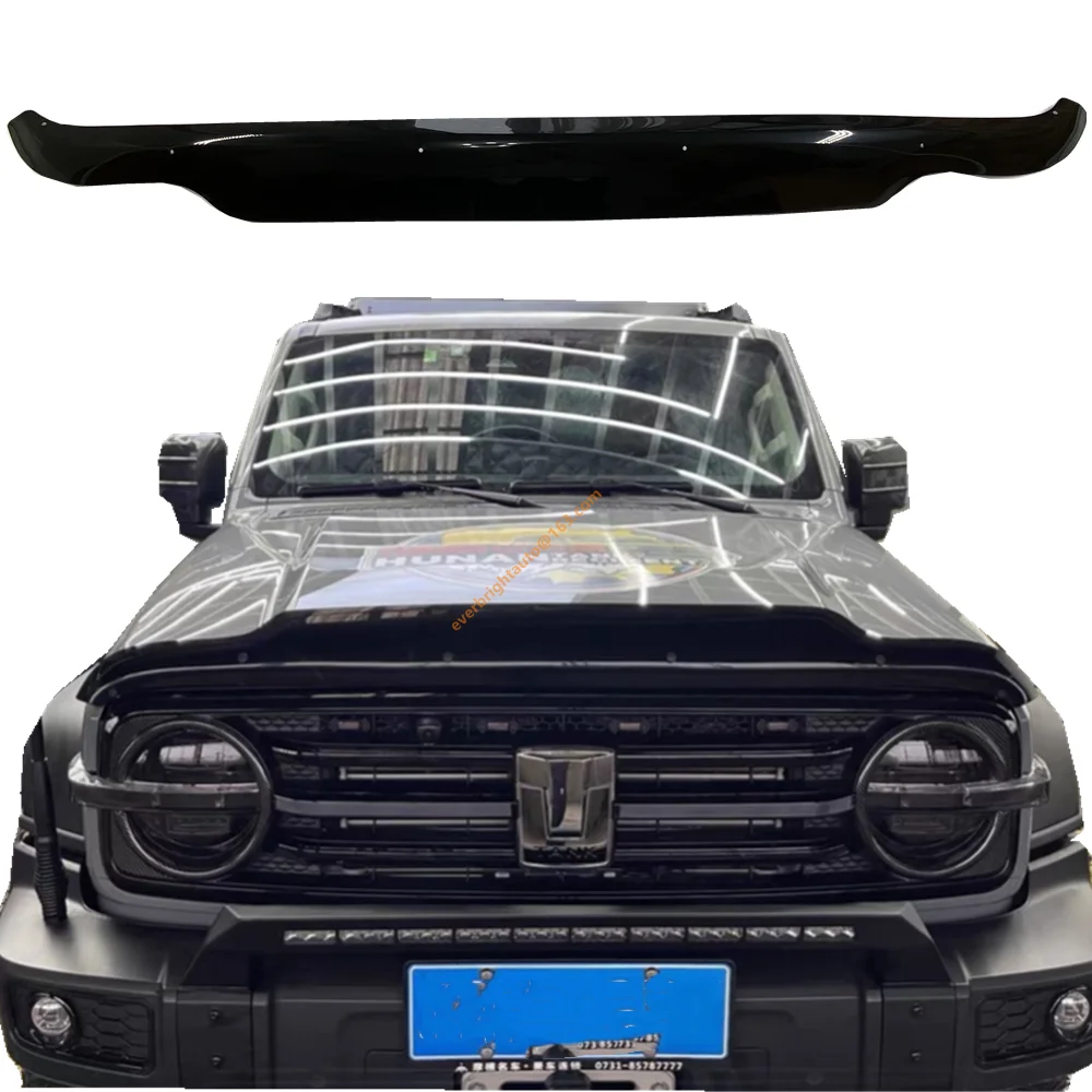 Bonnet Protector Bonnet Guard for GWM Tank 300  Visor  4pcs Acrylic Smoke Color  Black tank 300 body kit