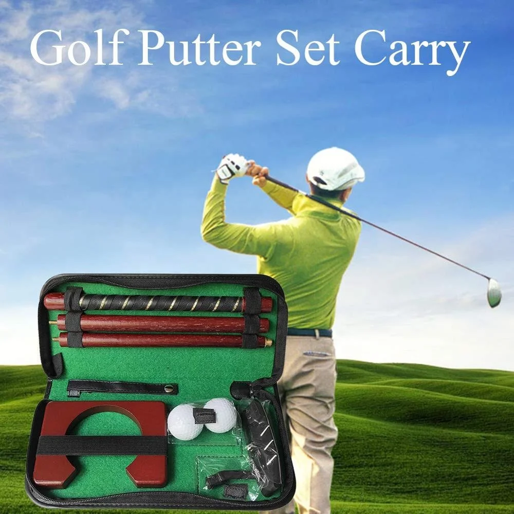 Portable Golf Putting Gift Set Kit With Putter Kids Golf Set Toy