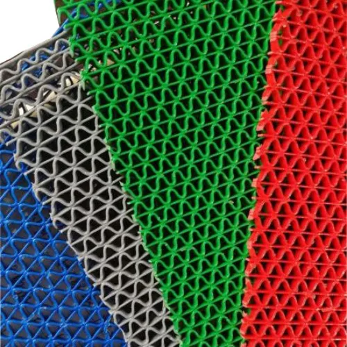 Waterproof PVC Square Bath Carpet 6mm Anti-Slip Hollow S Floor Mat For Swimming Pool Mat