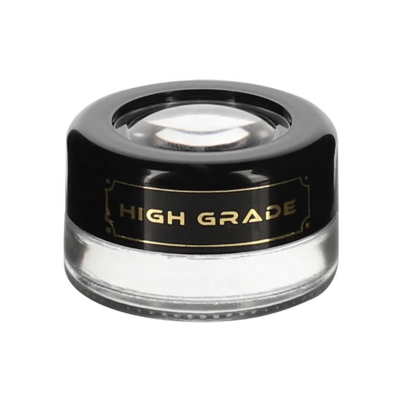 UKETA customized logo 1oz child proof storage containers airtight 1g flower screw top lid  Child resistant packaging glass jar