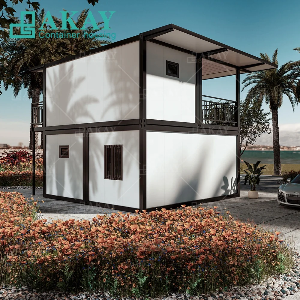 20Ft 40Ft New Prefab Homes Luxury Apartment Double Layer Philippines Detachable Container House Modular prefabricated house