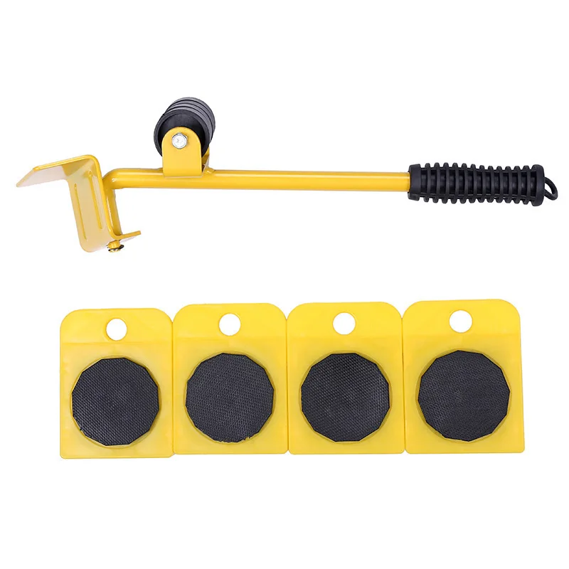 mover tool set in hand 5 Pcs/set Furniture Lifter mover System transport wheels Furniture Slides Kit Heavy Move Tools