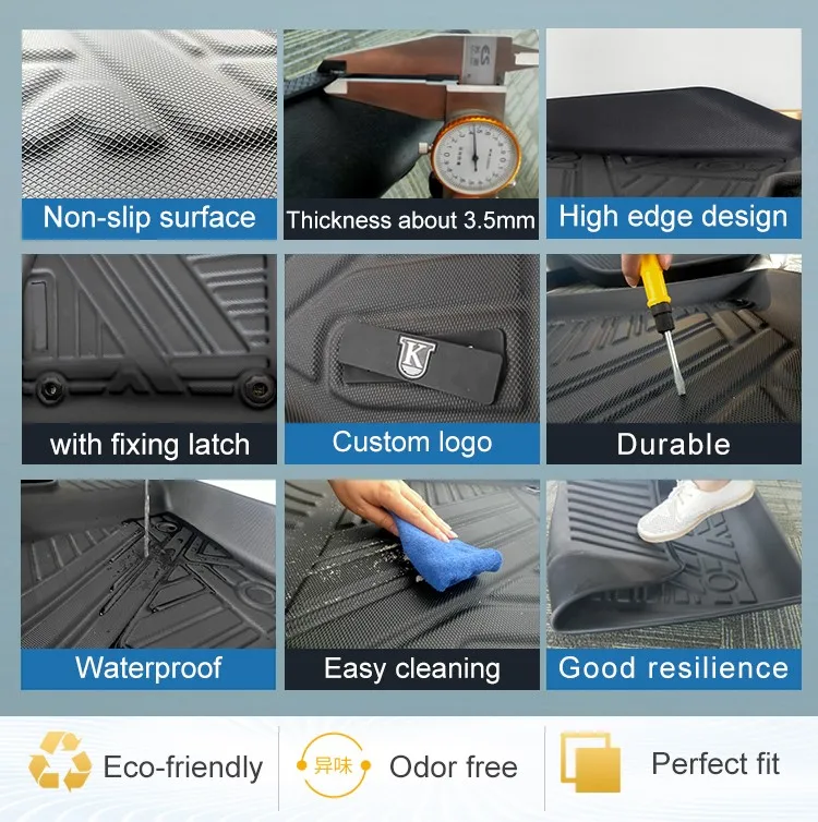 Eco-friendly Full Set TPE Car Floor Carpet Mat