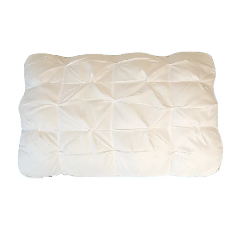 5-Star Hotel Home  Luxury Series Customized Feather Duck Down Alternative Bed Pillow With Core White And Removable Pillow Case