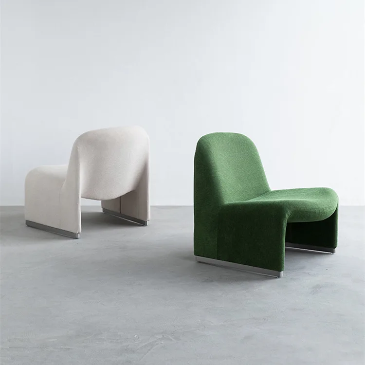 High Quality Home Furniture Modern One Seat Velvet Fabric Living Room Sofas For Rest Area