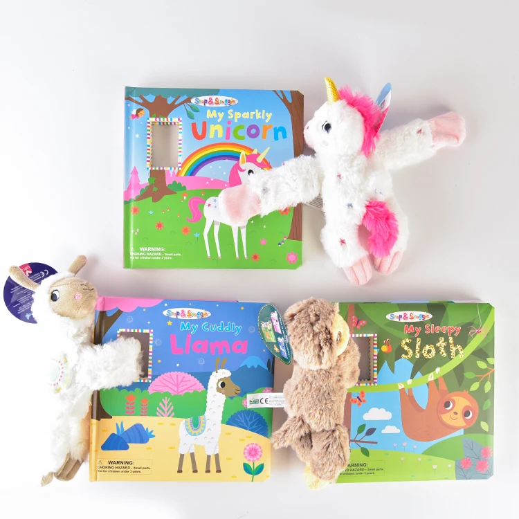 New product learn book Wholesale Color printing baby Animal doll funny book