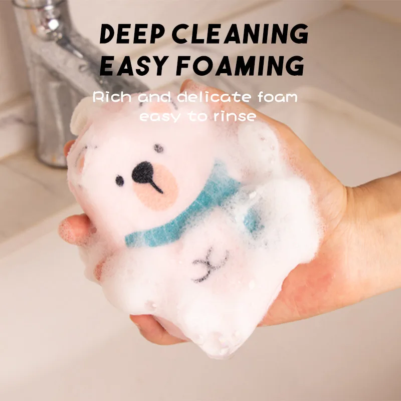 Shower Sponge Body Loofah Shower Scrubber for Kids Infants Newborn Bathing Toys Exfoliating Body Washer