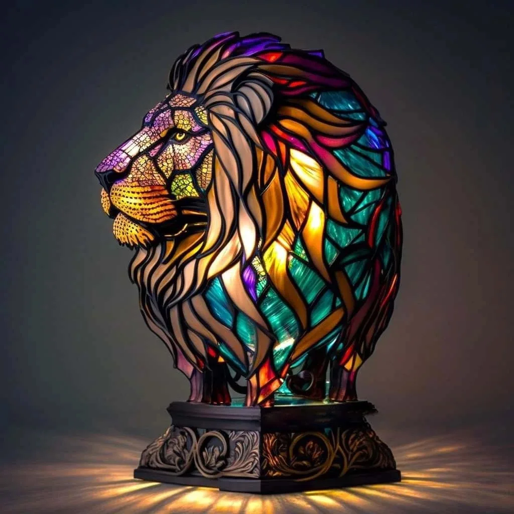 Vintage 3D LED Night Light Modern Animal Table Lamp with Resin Deco Funky USB Rechargeable 5V Nightstand G Lamp