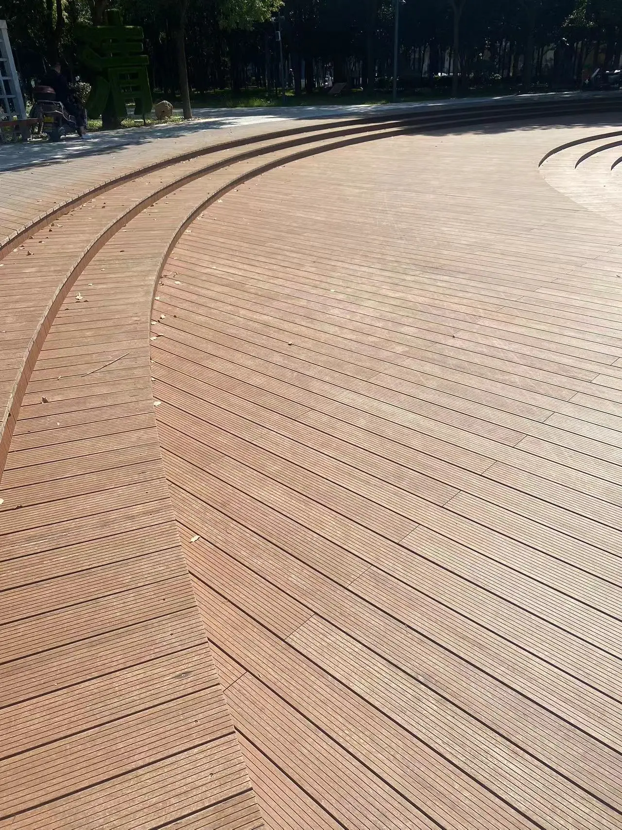 China High Quality Eco-friendly Traditional Style  Chestnut Color OuTdoor Bamboo Decking
