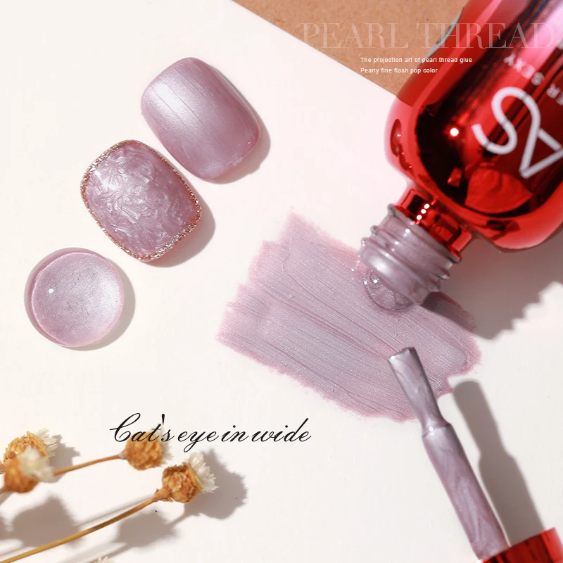 Pearl fritillaria threaded nail gel polish popular design UV Gel Nail Polish