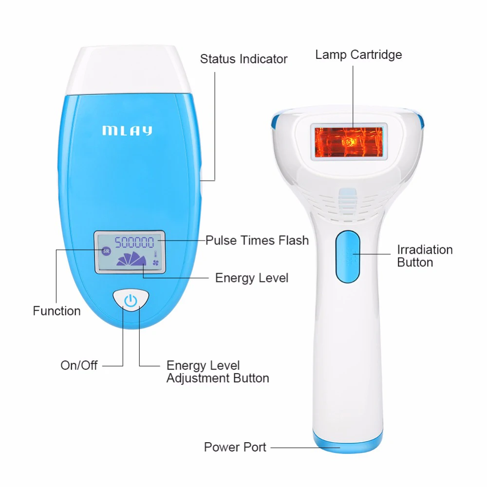 2021 MLAY 500000 Flash Ipl Перманентный портативный лазерный эпилятор бесплатная доставка для оптовой