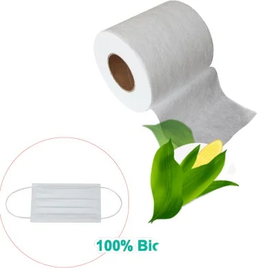 Пла-нано-волоконный фильтр 100% биоразлагаемое пла-нано-волокно мелтблаун для FFP2 facemask экологически чистый фильтр пла-мелтблаун