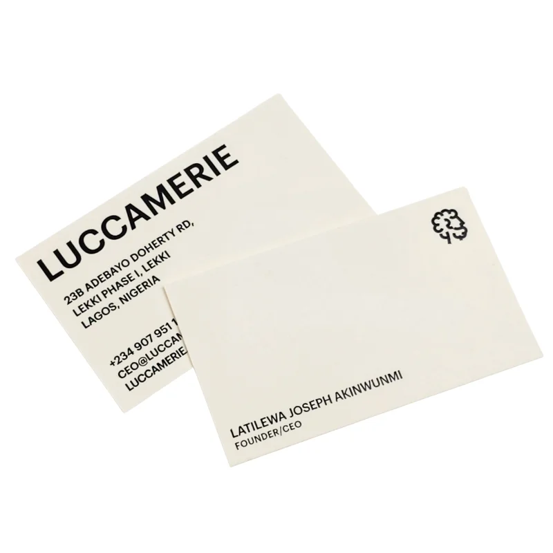 High Quality Custom Paper Printing Service White Paper Business Name Card Printing / Greeting Card / Thank You Paper Card