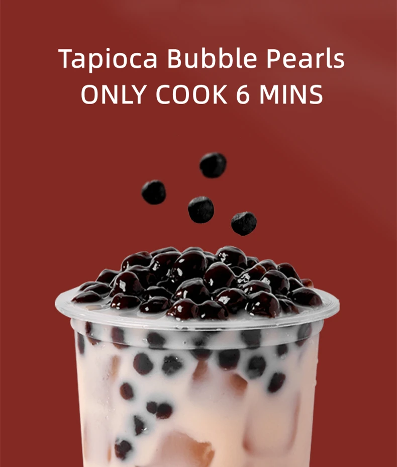 Black Tapioca Pearls Hot Selling Good Quality Black Bubble Tea brown sugar Tapioca Pearl Bubble Tea Ingredients