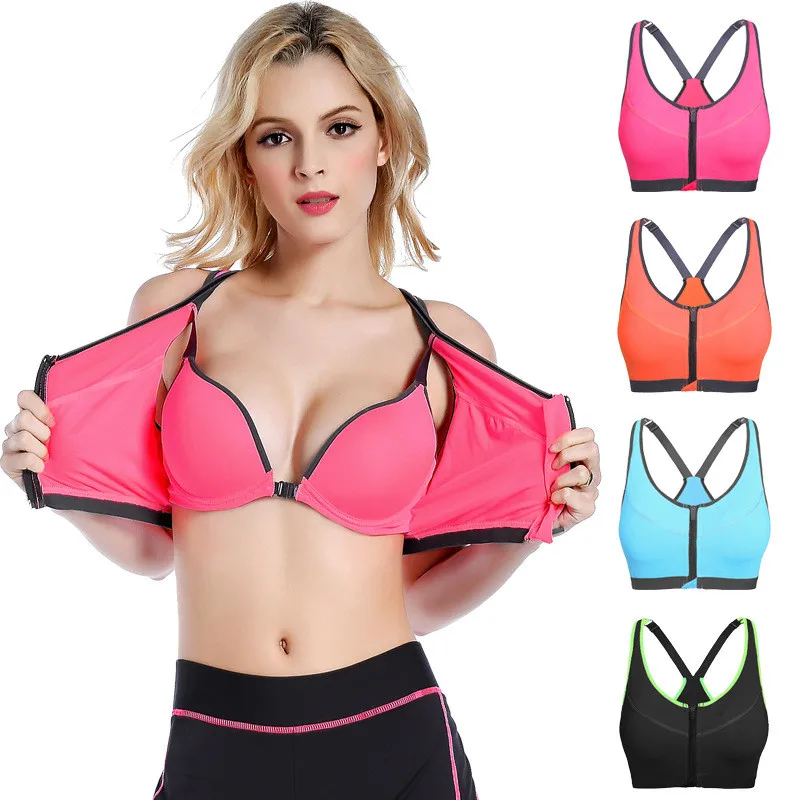 High-strength Woman Professional Shockproof Yoga Without Steel Ring Running Sports Bra