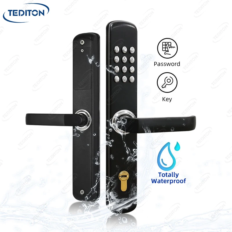 Tediton New model 304 Stainless Steel Waterproof Seaside Hotel Mechanical Code Keyless Door Lock