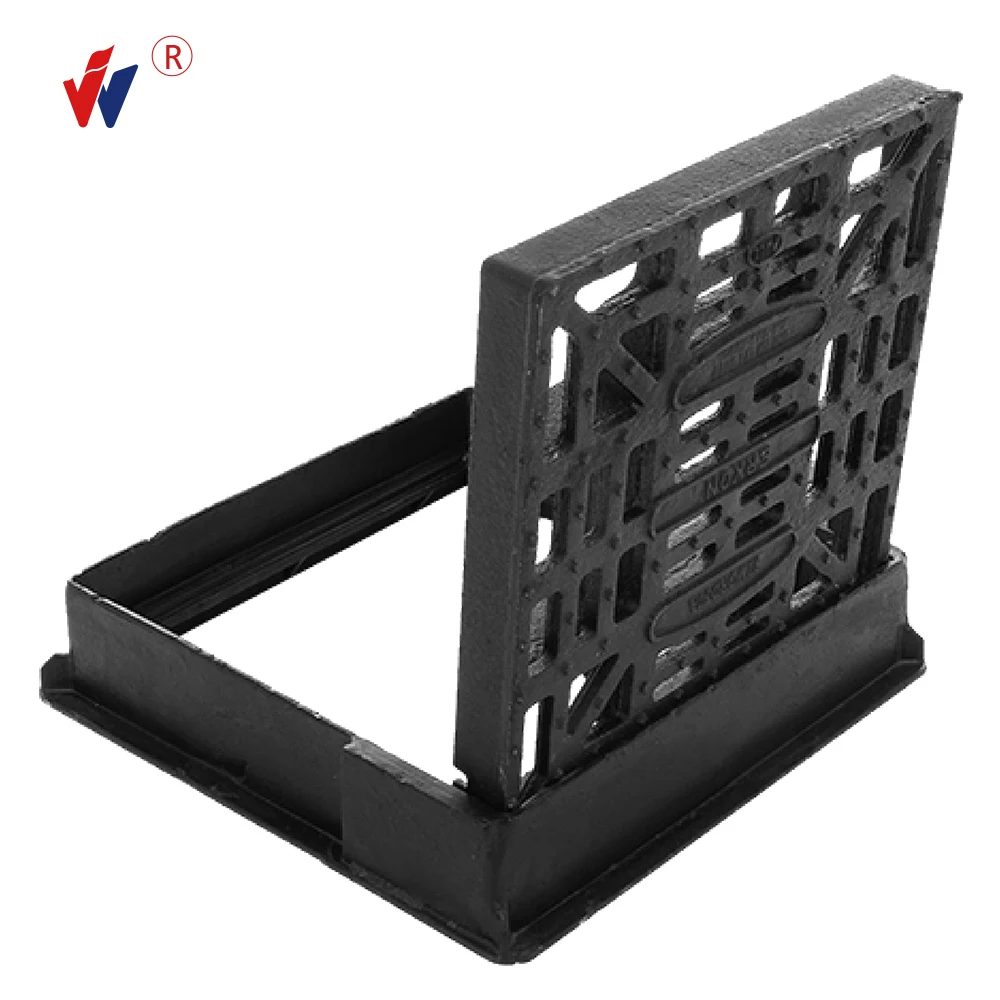 Ductile Cast Iron EN124 C250 Square rain used for UAE Market anti theft  Ductile Manhole covers Gully Grating