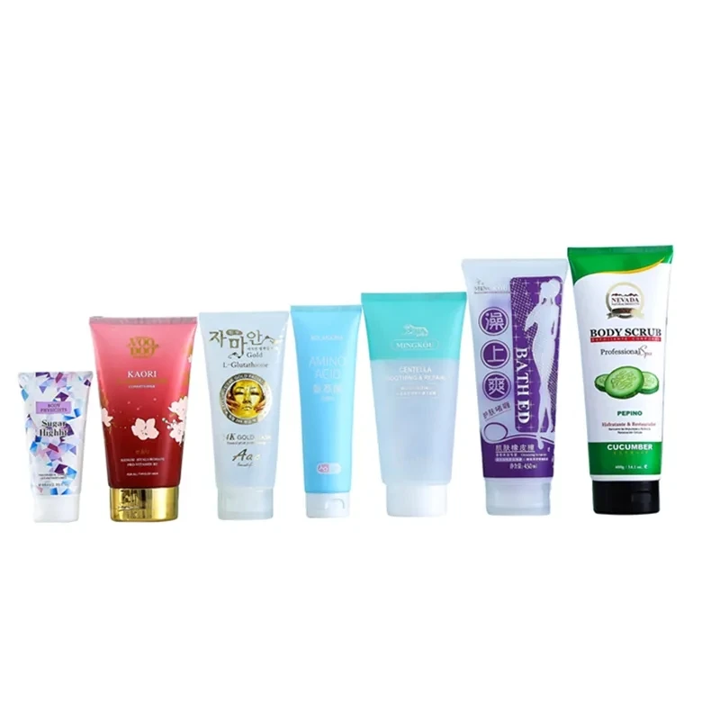 Custom Printing Plastic Hand Cream Tubes Packaging 50ml 100ml 150ml 200ml Shampoo Lotion Cosmetic Squeeze Tube with Flip Cover