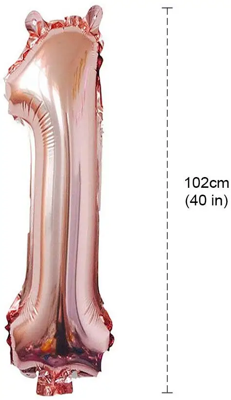 18th Birthday Decorations Party   Rose Golden Number 18 Birthday Balloons  for birthday