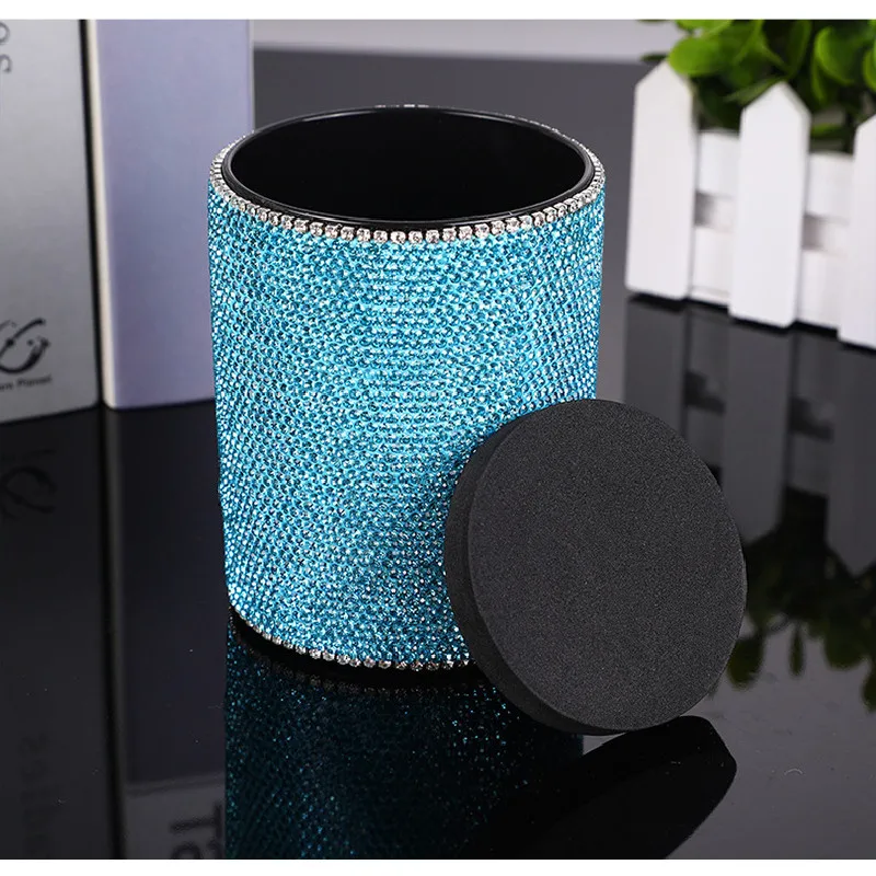 Rose Gold Metal Pen Holder Office Organizer Round Square Pencil Pen Stand Holders Container For Desk