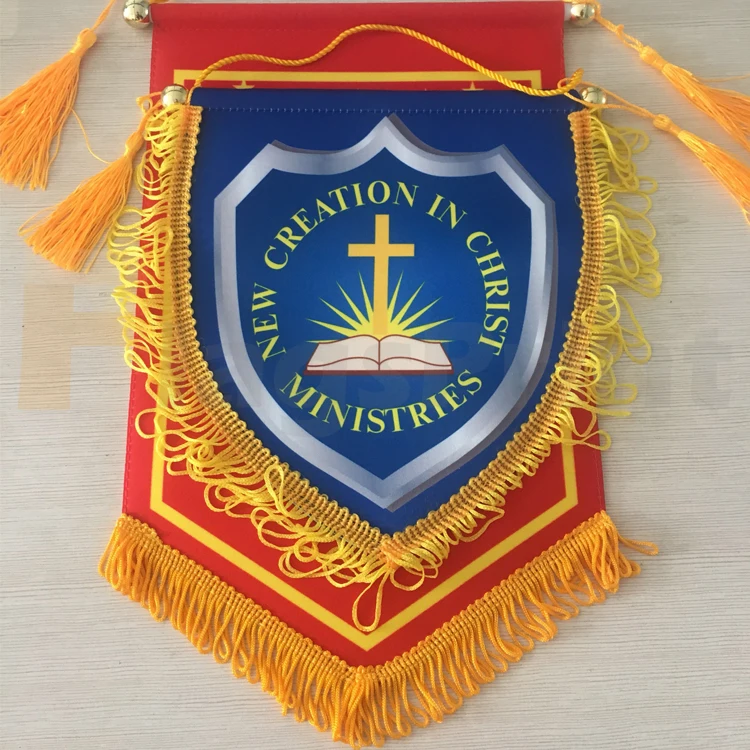 High Quality Double Sided Custom Sports Chicago P remier L eague Team Soccer Exchange Pennant Flags Football Club Fans Flag