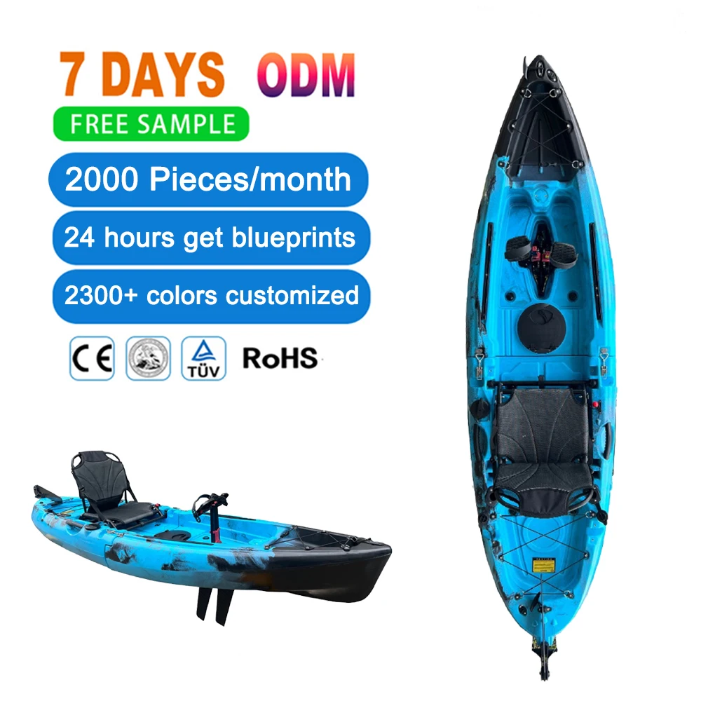 Professional 1-Person Adjustable Carbon Fiber Composite Kayak Pedal Stable Fishing Suit Sale Includes Aluminum Hull Paddle