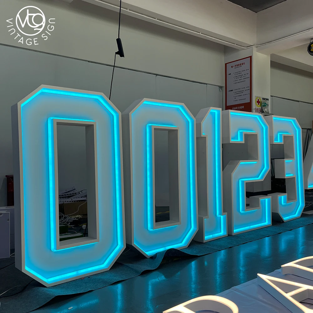 0-9 4ft Marquee Number Letters LED Alphabet Wedding Birthday Decor With Factory Prices