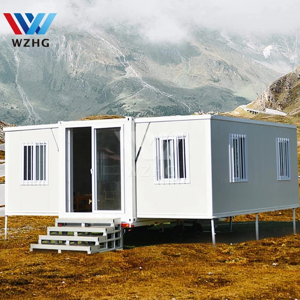 Easy install modular homes manufacturers mini prefabricated expandable container houses for family