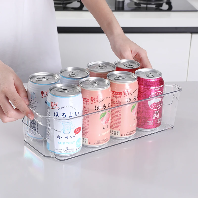 Fridge Organizers and Storage Clear Bins, Kitchen Storage Bins for Pantry, Cabinet Refrigerator Organizer Bins