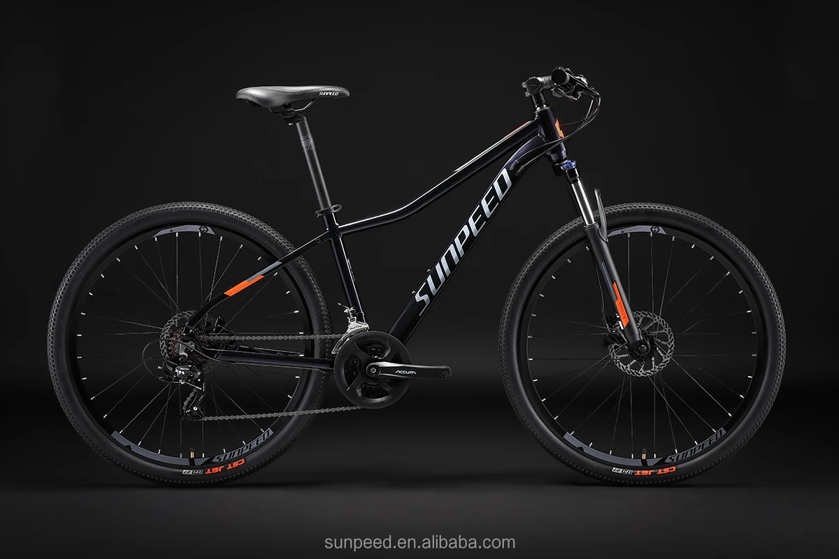 SUNPEED STELLA Women/Adult Hardtail Mountain Bike 27.5-Inch Wheels 24-Speed Twist Shifter 13.5 to 17-Inch Lightweight Aluminum