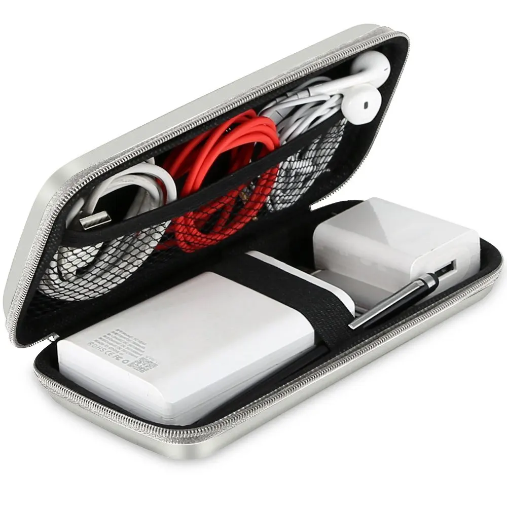 Shockproof EVA Case Cable Organizer Bag Travel Organizer Bags USB Pouch Bag with Zipper