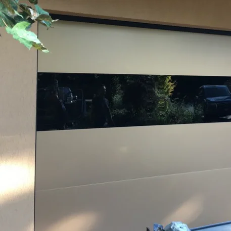 garage door sandwich panel wuxi black glass garage door